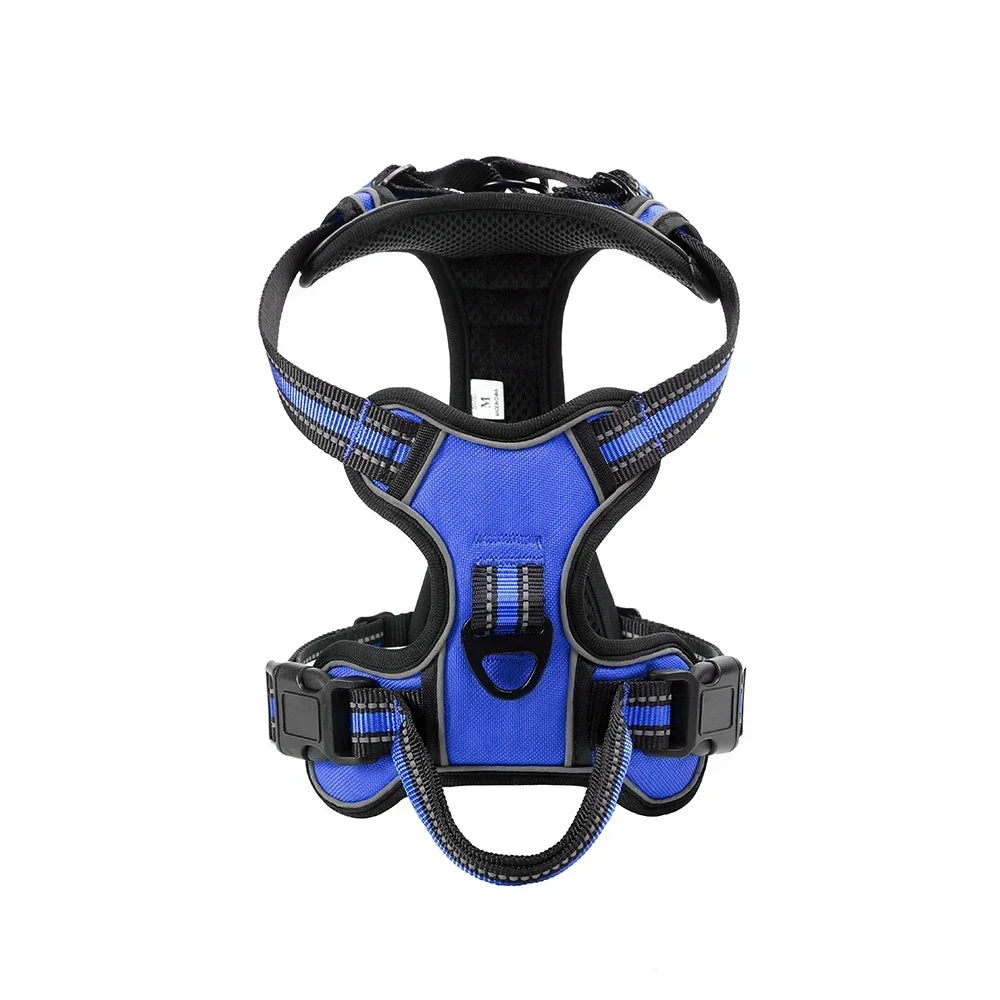 Adjustable Reflective Dog Harness – No-Pull, Breathable Pet Vest for Small to Large Dogs