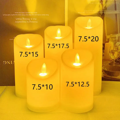 Flameless Flickering LED Candles – Battery‑Powered Safe Candle Lights for Events & Home Decor