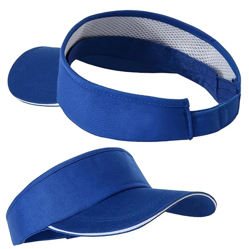 Adjustable Sun Visor Cap – Breathable Sport Hat for Golf, Tennis & Summer Workouts