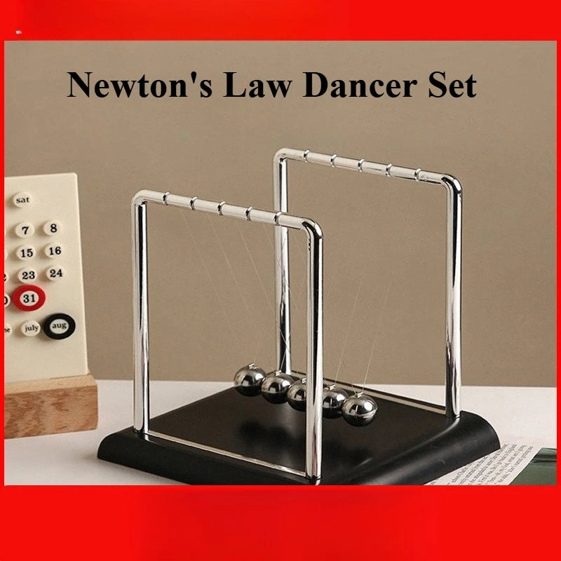 Christmas Newton’s Cradle – Plastic Pendulum Balls for Stress Relief, Office Decor & Creative Gifting