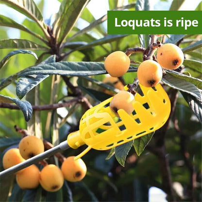 Deep Basket Fruit Picker Head – Convenient Apple & Peach Catcher for Farm & Garden Use