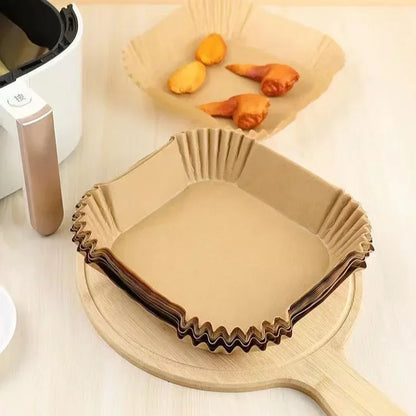 Air Fryer Silicone Oil Pad – Grease Absorbent Silicone Mat for Baking & Cooking (50–300 pcs)