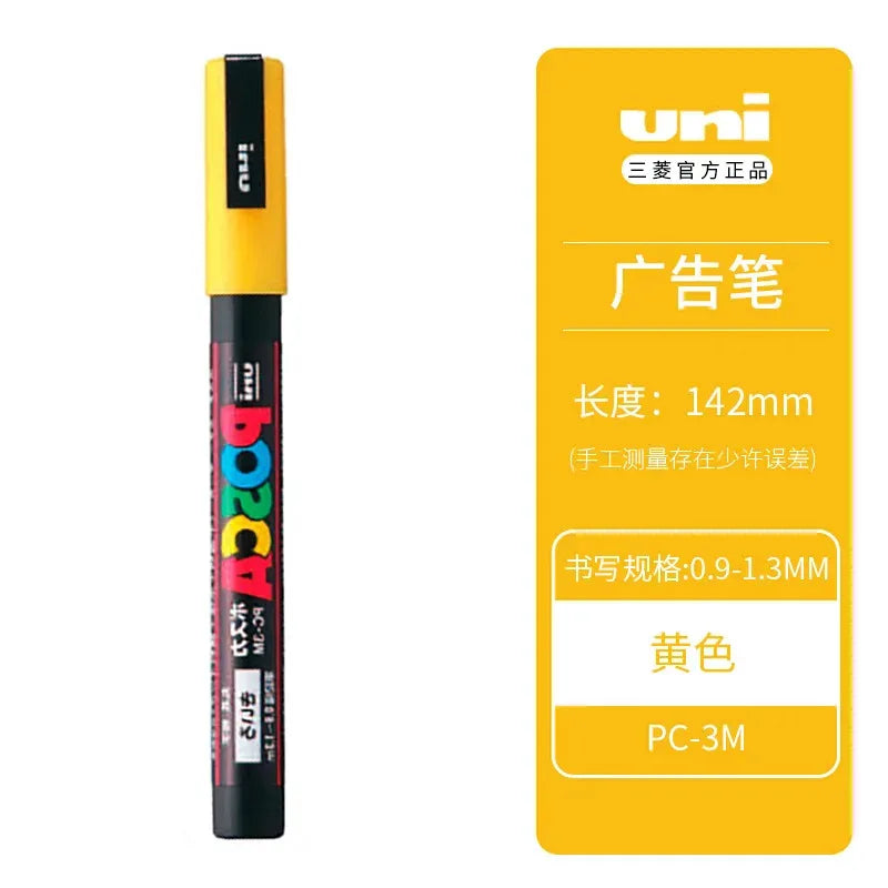 Uni Posca Full Marker Set – Multi-Colours Acrylic Permanent Graffiti Painting Pens