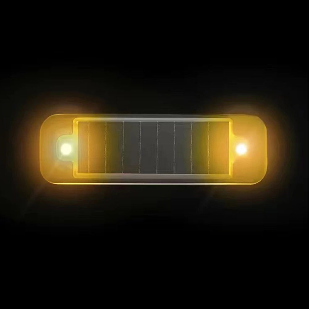 Mini LED Solar Power Car Warning Light – Wireless Anti-Theft Flashing Dummy Alarm Lamp for Night Security