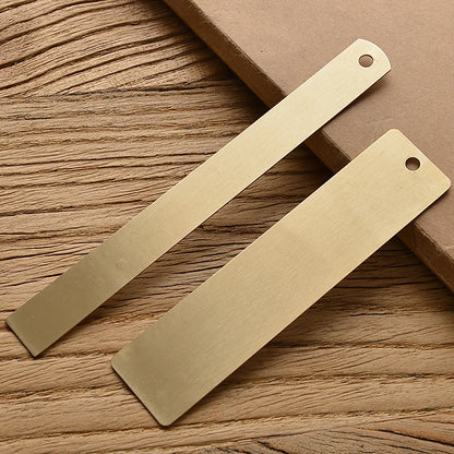 Retro Brass Straight Rulers – Metal Triangle Ruler & Protractor for School & Office Use