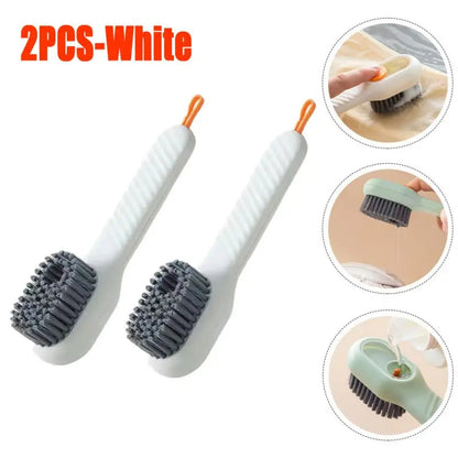 Multi-Function Automatic Spot Shoe Brush – Soft Bristle Handheld Cleaner with Liquid Dispenser
