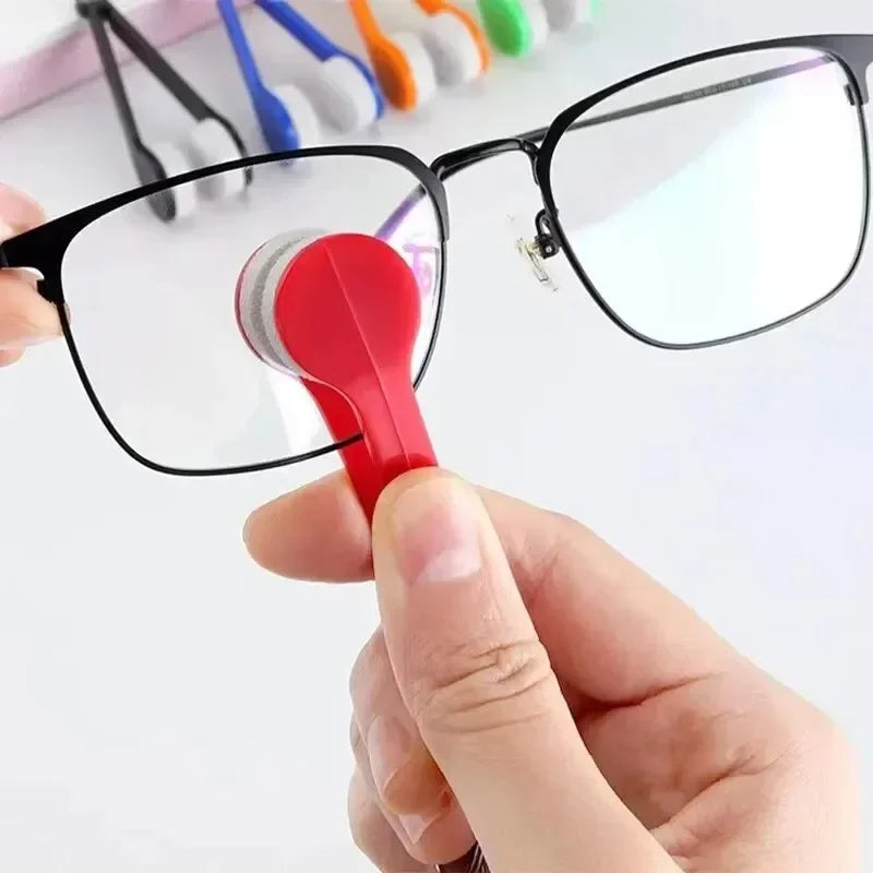 Microfiber Eyeglass Cleaning Brush – Portable Lens Cleaner for Glasses, Sunglasses & Travel Use