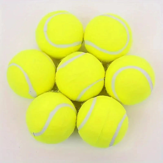 Advanced Training Tennis Balls – 3PCS Durable & Highly Elastic Rubber Balls for Beginners