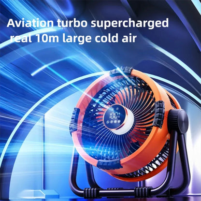 Camping Fan with Light & Power Bank – Rechargeable Ceiling Fan with 3-Speed Night Light