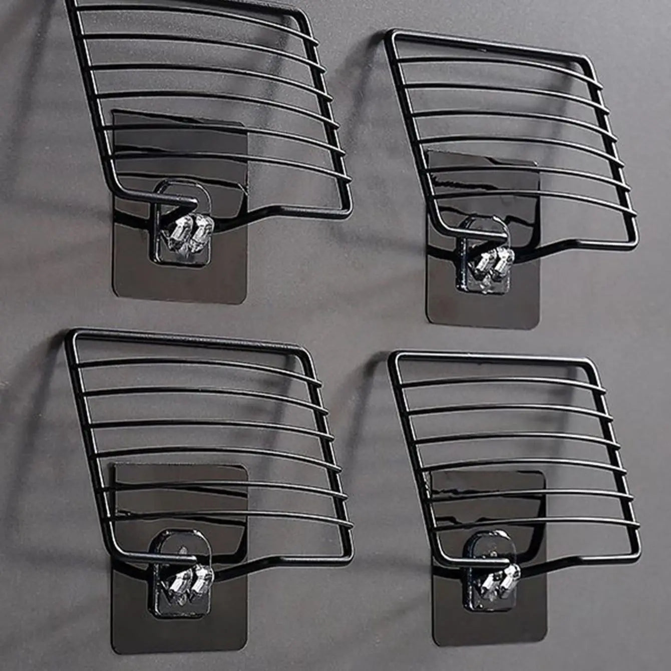 Stainless Steel Punch-free Nail-free Soap Rack – Single Layer Wall-mounted Bathroom Shelf