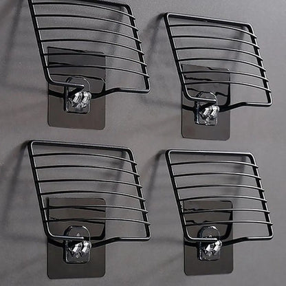 Stainless Steel Punch-free Nail-free Soap Rack – Single Layer Wall-mounted Bathroom Shelf