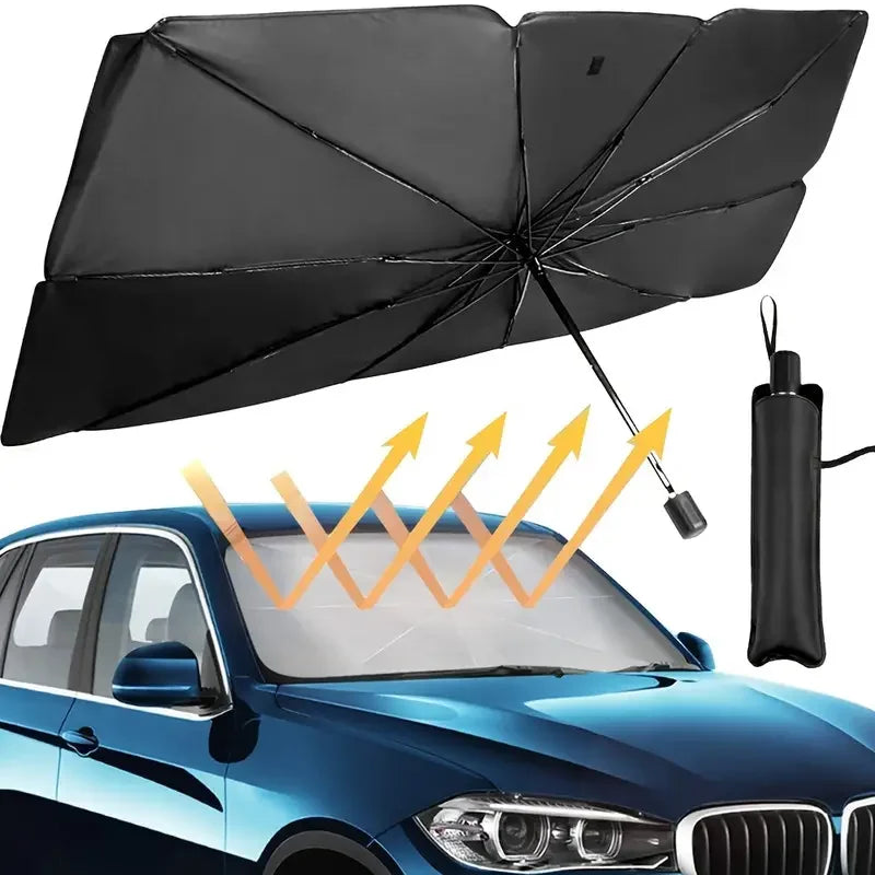 Universal Car Window Sunshade – Side & Front Windshield Heat Insulation & Sun Protection Cover