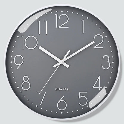 8-Inch Silent Quartz Wall Clock – Minimalist Digital Home Decor for Living Room & Bedroom