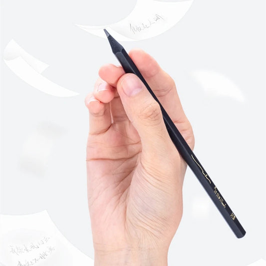 Black Wood Graphite Pencil Set – 10pcs HB & 2B Writing Pencils for School or Office Use