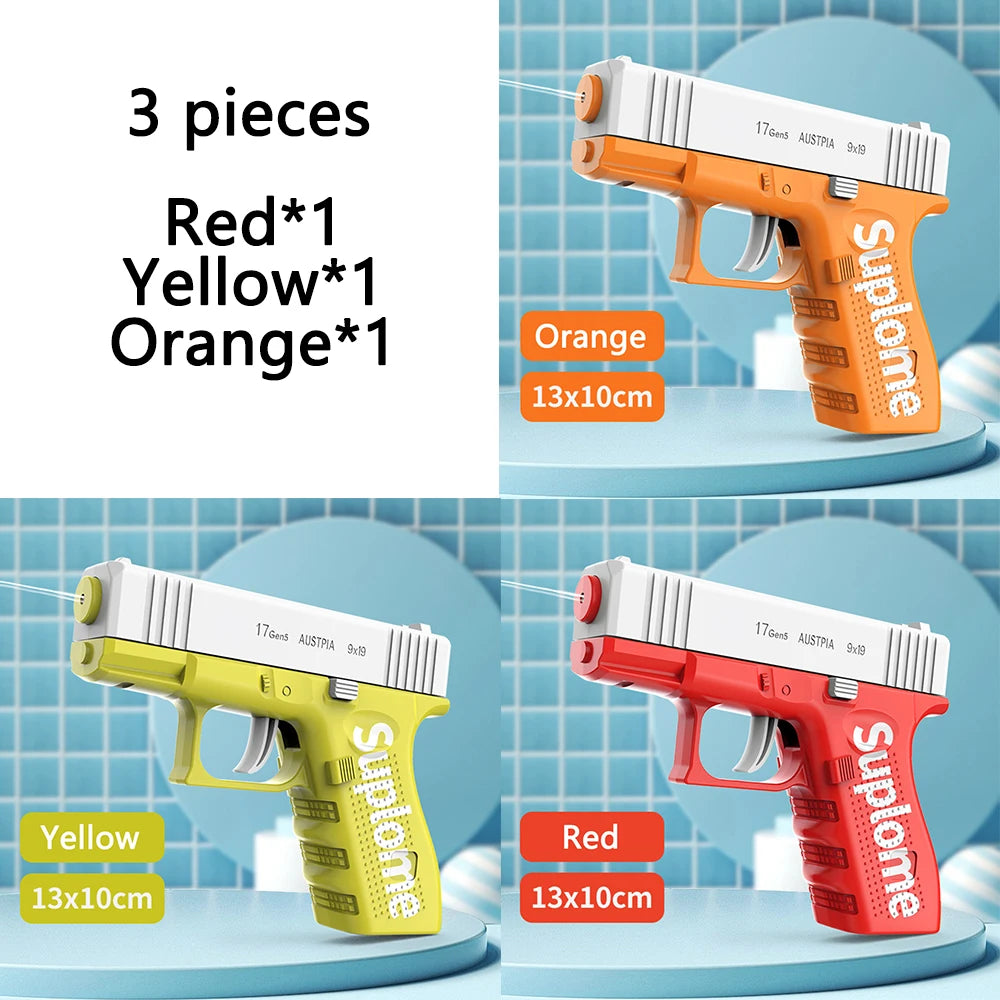 Summer Mini Water Gun Non Electric Pistol High-pressure Full Automatic Shooting Water Beach Toy Gun For Children Boy Girl Adults