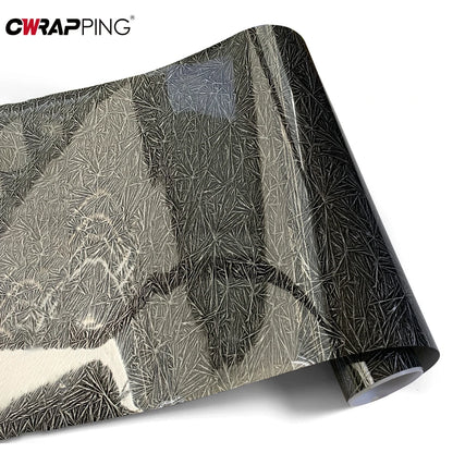 Automotive Vinyl Wrap Glossy Ice Crack Film Anti-scratch Waterproof DIY Body Car Interior Protection Tool Creative Stickers