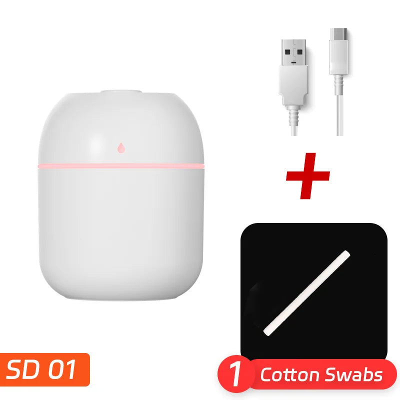 Portable USB Water-Drop Humidifier – Mini Desktop Home Mist Atomizer
