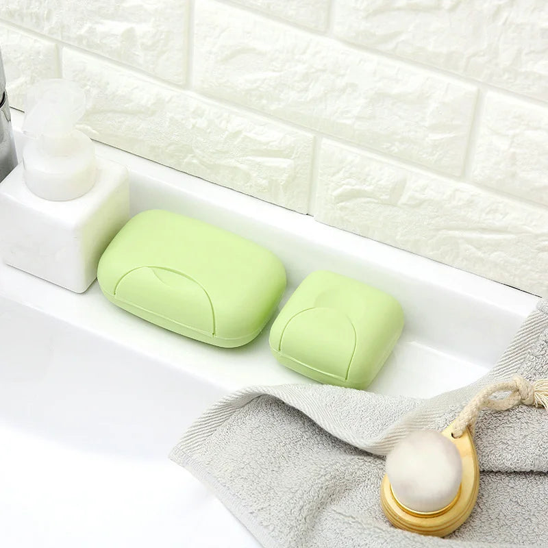 Portable Travel Soap Box Container with Cover – Plastic Soap Holder for Bathroom & Travel, Multiple Sizes
