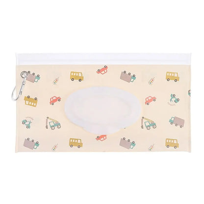 EVA Wet Wipes Bag – Portable Baby Wipes Pouch with Flip Cover & Snap-Strap Holder Case