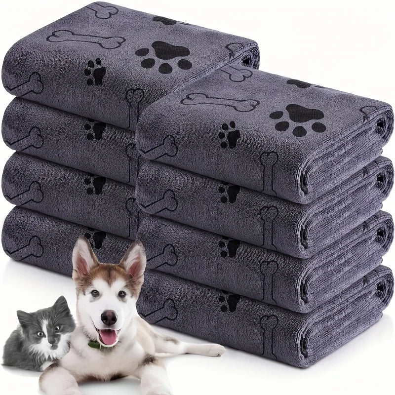 Quick-Drying Microfiber Dog Towel – Super Absorbent Bath & Grooming Towel for Pets