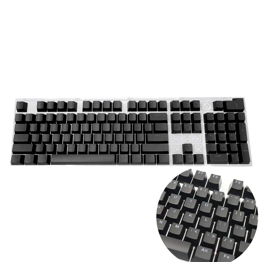 104pcs Universal Mechanical Keyboard Keycaps – Ergonomic Blank ABS Keycaps for Cherry MX Backlit Mechanical Keyboards