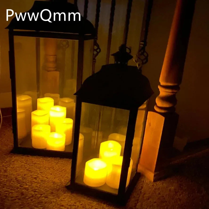 Flameless Flickering LED Candles – Battery‑Powered Safe Candle Lights for Events & Home Decor