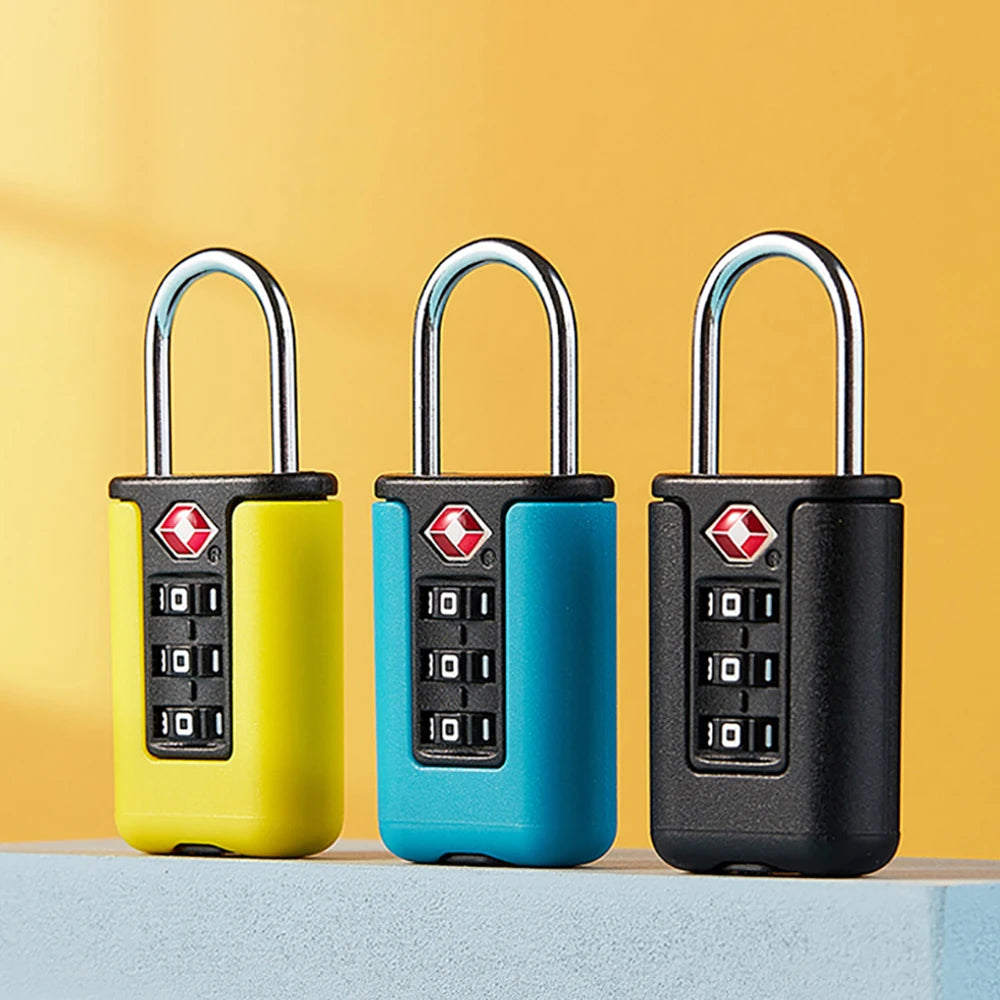 TSA Combination Lock for Luggage – 3-Digit Customs Code Padlock for Travel Bags & Suitcases
