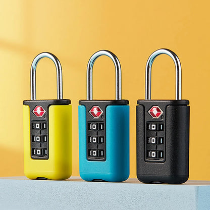 TSA Combination Lock for Luggage – 3-Digit Customs Code Padlock for Travel Bags & Suitcases
