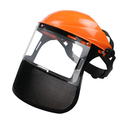 Garden Safety Helmet with Full Face Mesh – Protective Hat for Brush Cutting, Logging & Forestry Work