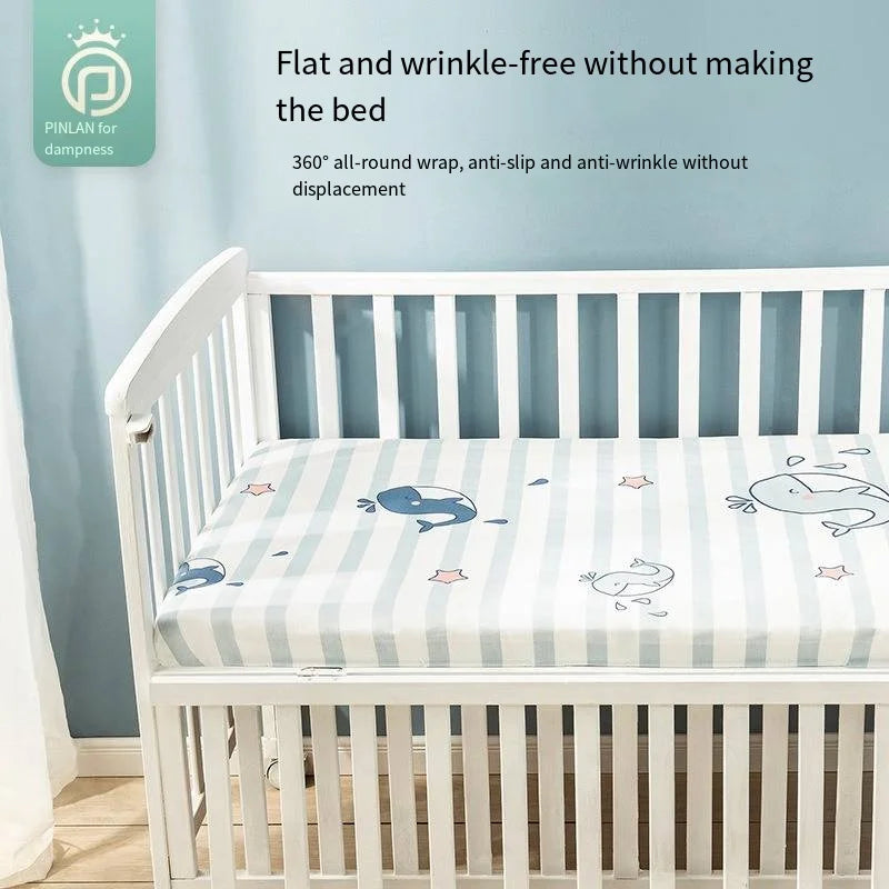 Fitted Bassinet Mattress Cover – Soft Crib Sheet for Newborns (90×50×5cm or 140×70×5cm)