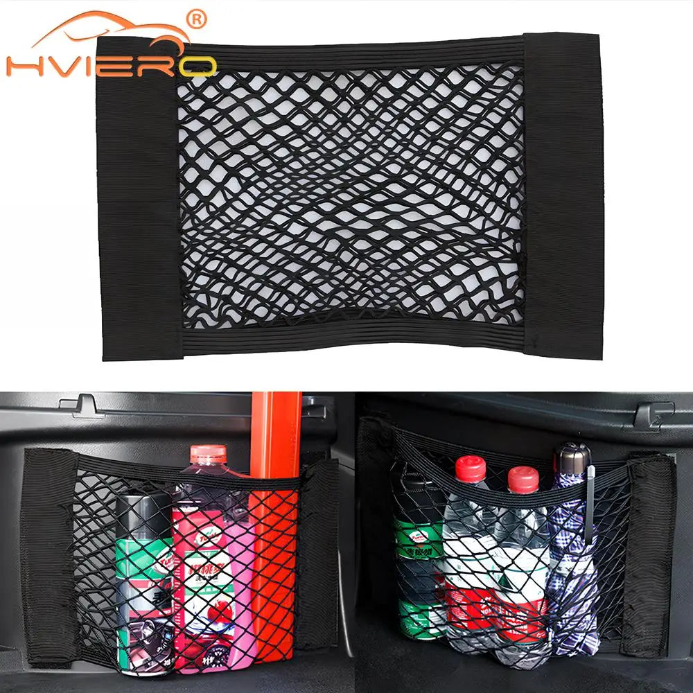Car Trunk Mesh Organizer – Universal Elastic Net Storage Pocket for Vehicles