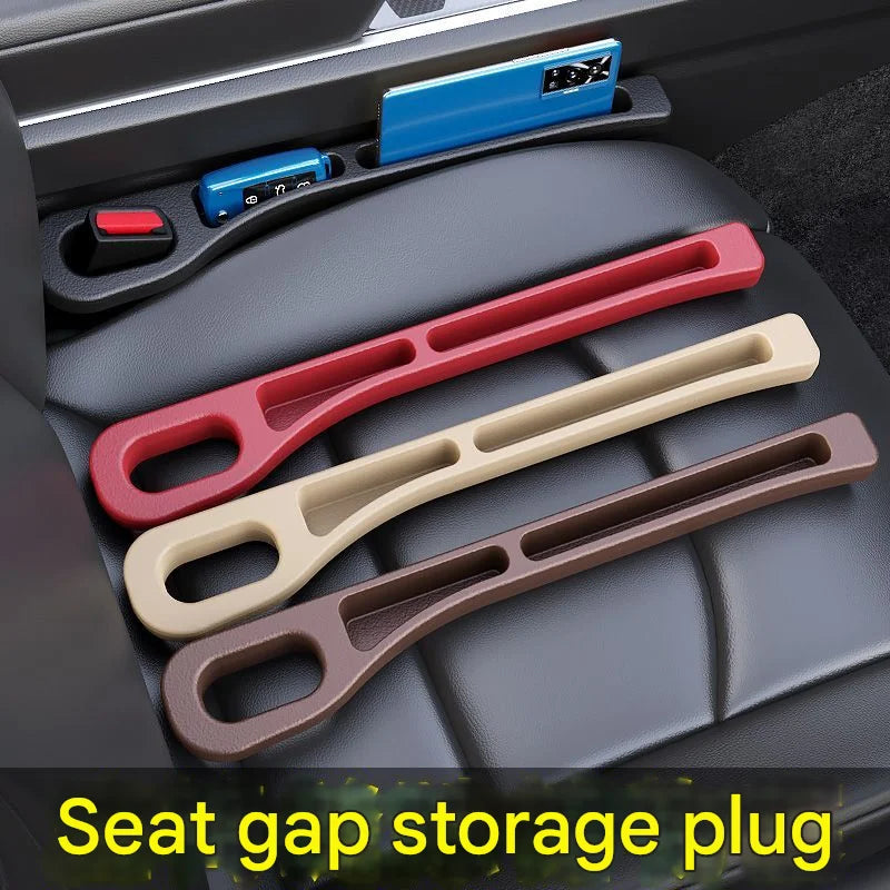 Car seat gap sealant, leak-proof filling strip, seat edge seam protector, and driver's seat storage strip to prevent loss.