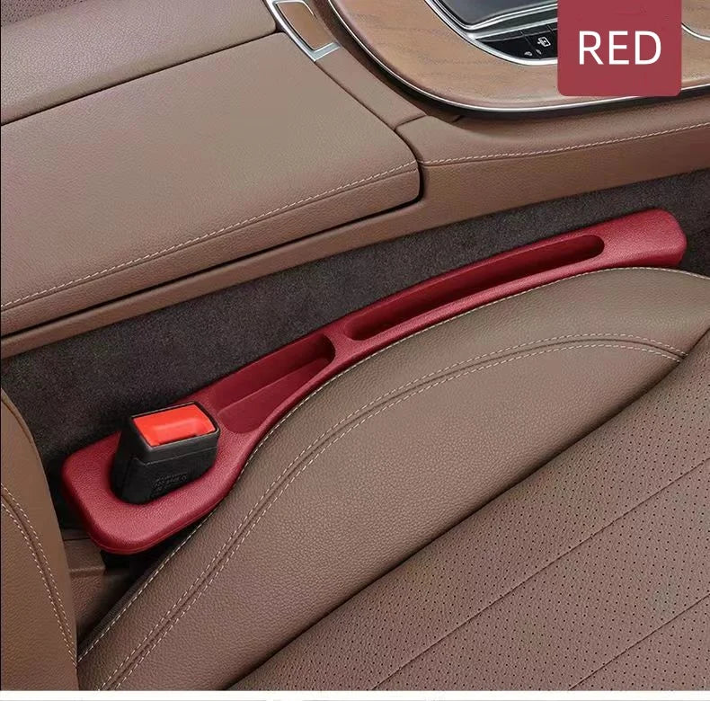 Car seat gap sealant, leak-proof filling strip, seat edge seam protector, and driver's seat storage strip to prevent loss.