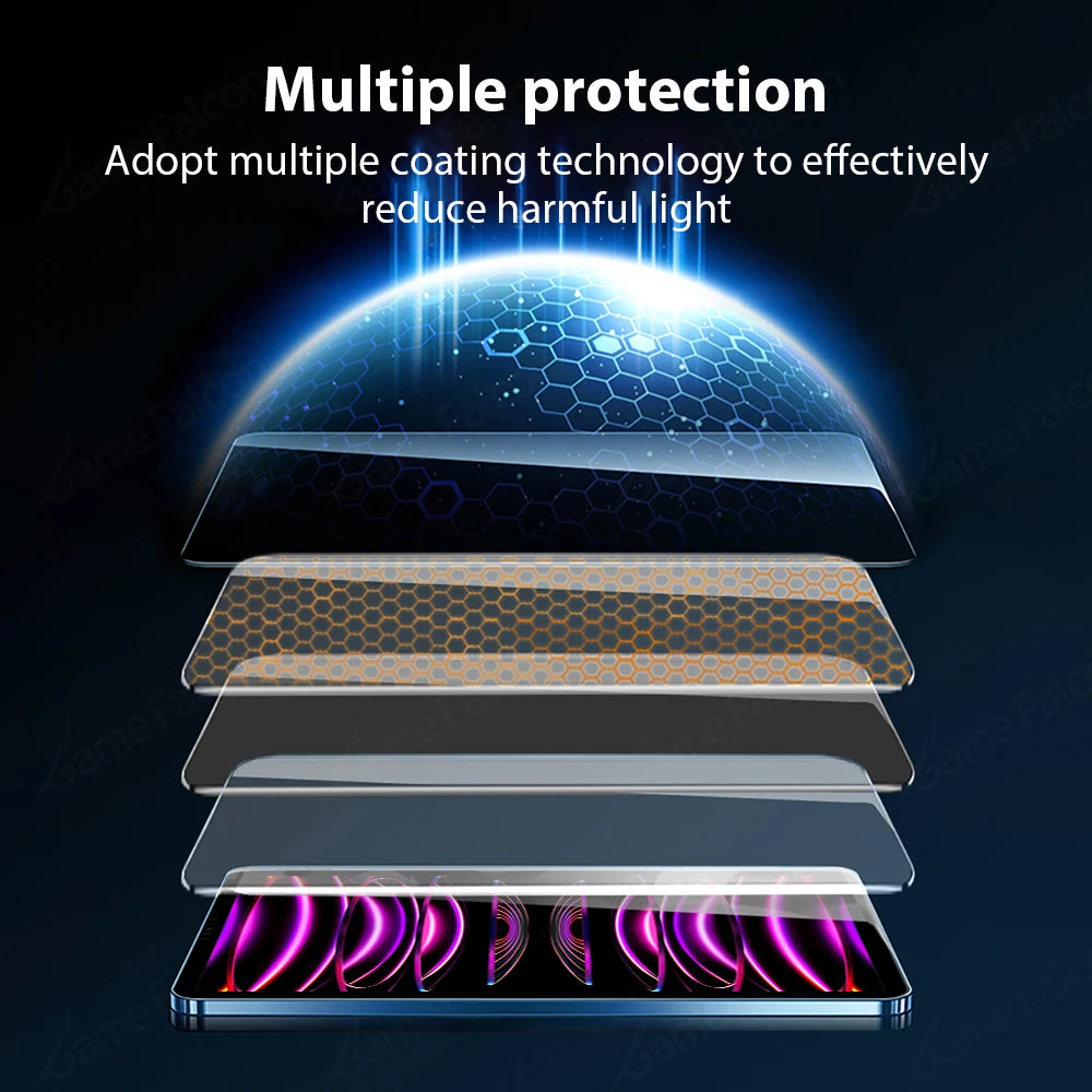 Tempered Glass Screen Protector For Apple IPad Pro 12.9 11 9.7 10.2 10.9 Air 4 5 Mini 6 5th 6th 7th 8th 9th 10th Generation Film