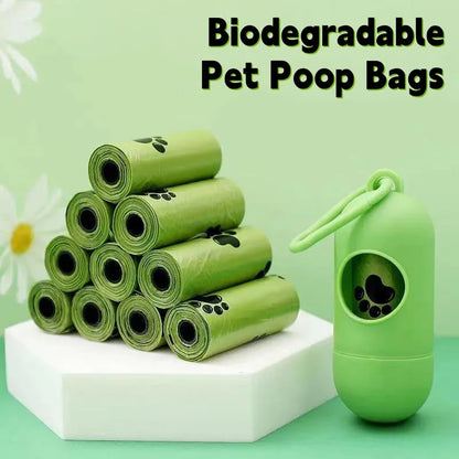 Biodegradable Dog Poop Bags – Eco-Friendly Scented Waste Bags with Dispenser