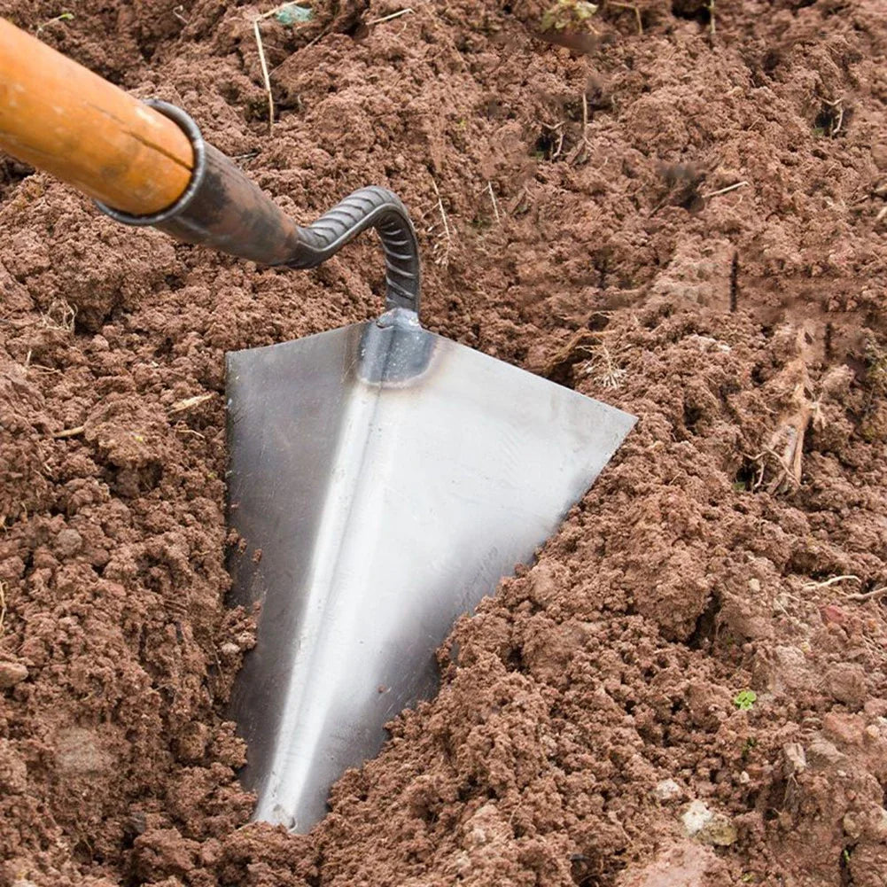 Small Tip Triangle Hoe – Manual Plow for Farming, Soil Loosening & Garden Weeding
