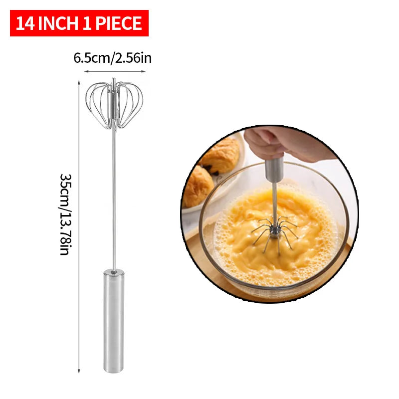 Semi Automatic Egg Beater Rotating Cream Egg Mixer Household Manual Egg Beater Baking Tool Kitchen Tools