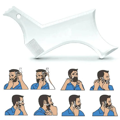 Beard Shaping Comb – All-in-One Beard Styling Template for Men