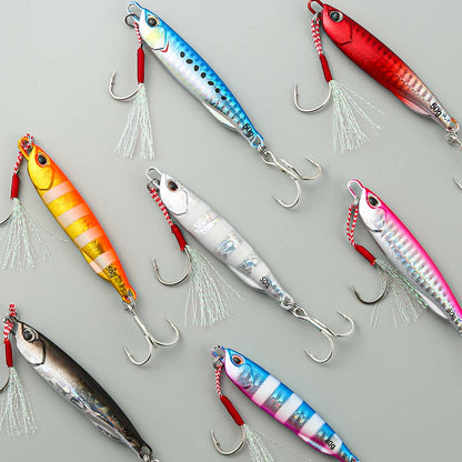 Japen Metal Jig Spoon Lure – 10g–50g Artificial Bait for Shore Casting & Sea Bass Fishing