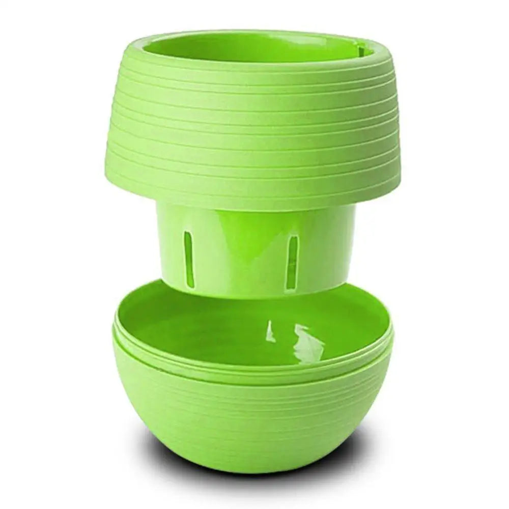 Mini Resin Succulent Pot – 2-Layer Drain Hole Planter for Desk & Garden Decor