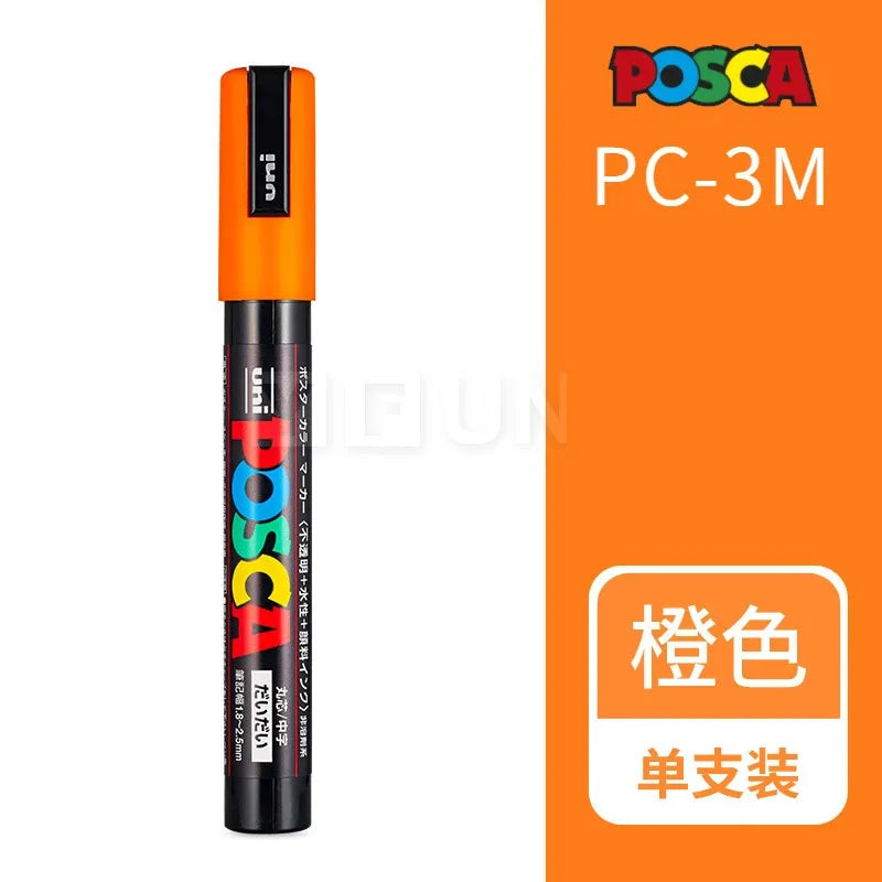Uni Posca Full Marker Set – Multi-Colours Acrylic Permanent Graffiti Painting Pens