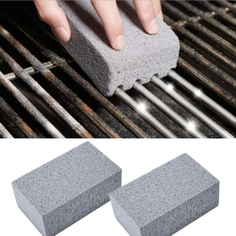 BBQ Grill Cleaning Brush Brick Block – Non-Toxic Pumice Stone for Effortless Grill and Barbecue Rack Cleaning