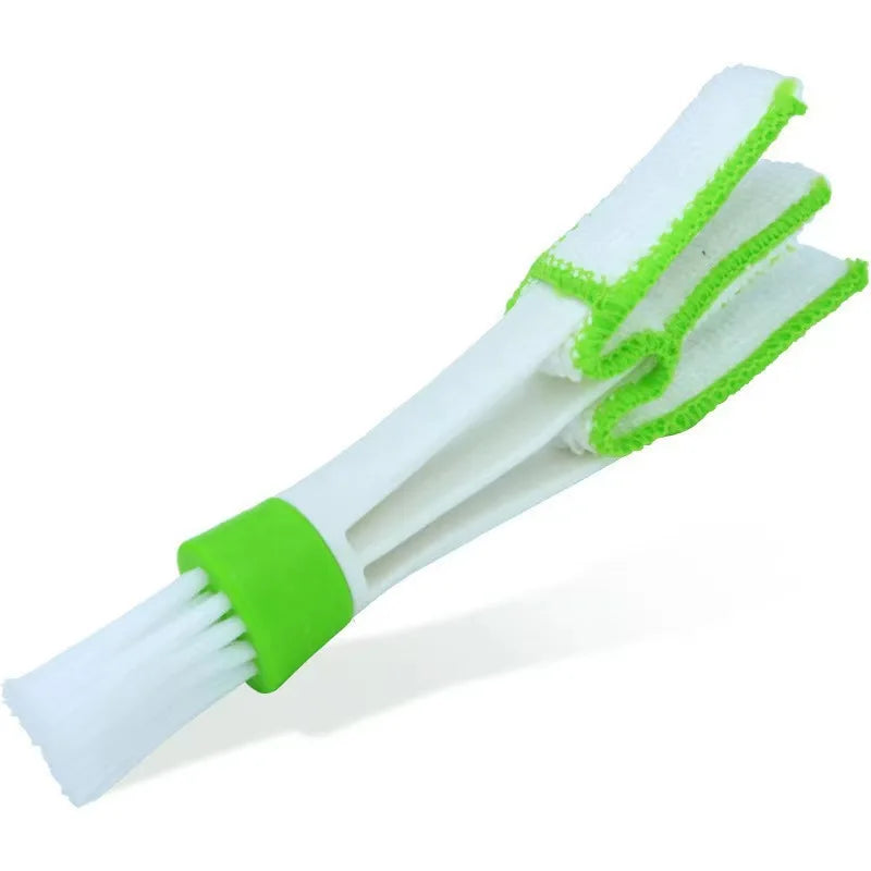 Car Air Vent Double Head Brushes – Multifunctional Auto Air Conditioner Cleaning Tool for Dusting and Interior Detailing