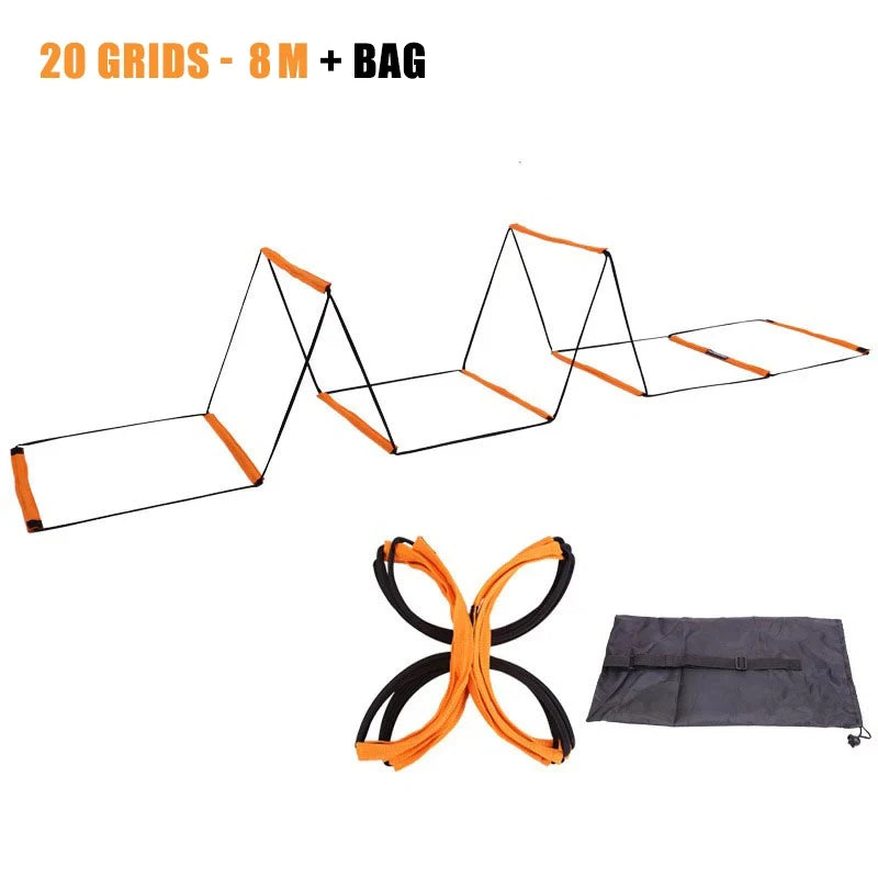 Dual-Purpose Soccer Training Jump Ladder – Agility & Speed Coordination Equipment
