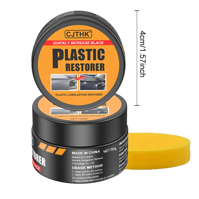 Car Plastic Restorer Back To Black Gloss Auto Interior Leather & Panel Renewal Wax Coating Agent Auto Polish And Repair Coating
