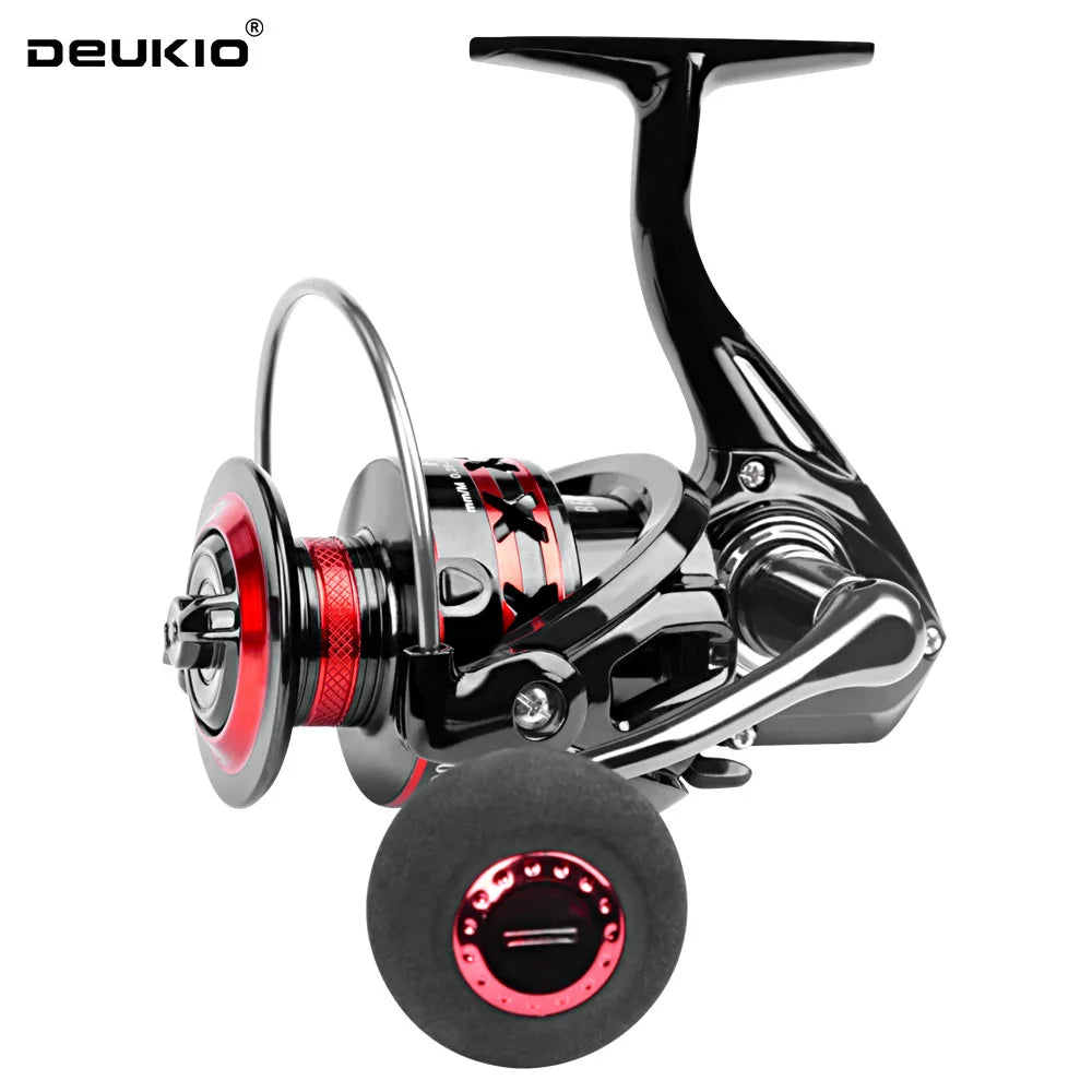DEUKIO 2000–7000 Series Spinning Reel – Saltwater Fishing Reel with 12KG Max Drag & EVA Knob