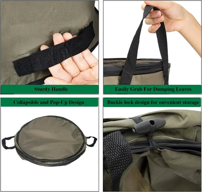 Kangaroo Collapsible Garden Bag – Large Durable Lawn & Leaf Container for Easy Yard Cleanup