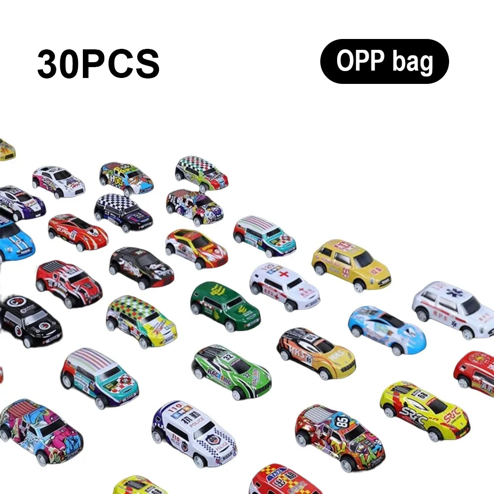 Mini Alloy Pull Back Toy Cars – Educational Vehicle Set for Kids & Toddlers