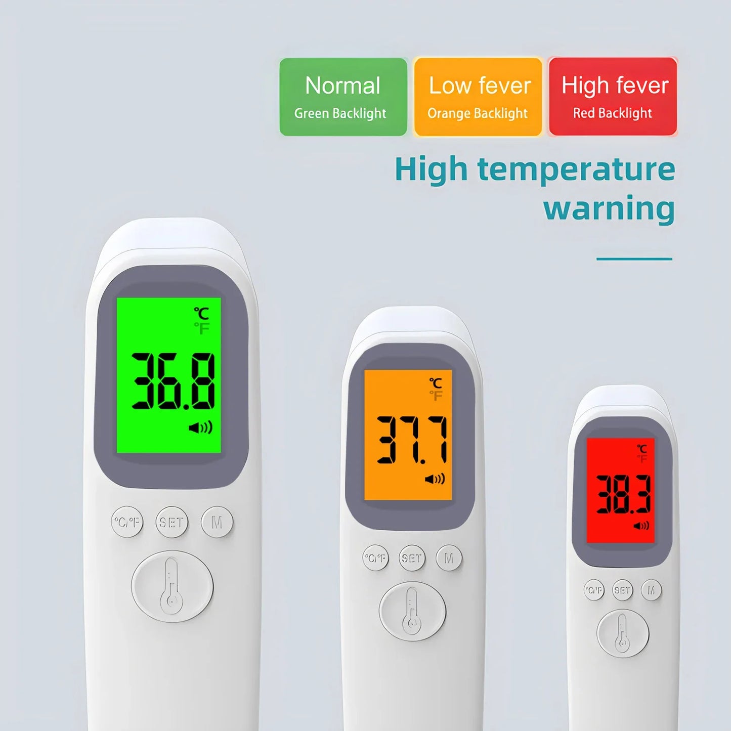 Medical No-Touch Forehead Thermometer – Infrared Digital Temperature Gauge for Adults & Kids Fever Detection