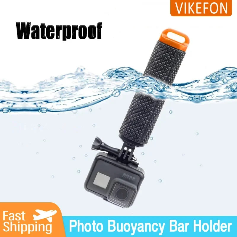 Floating Hand Grip for GoPro Hero 12/11/10/9/8/7/6/5 – Buoyancy Rod Handle Mount for DJI Osmo, Xiaomi Yi, SJ4000 Action Cameras